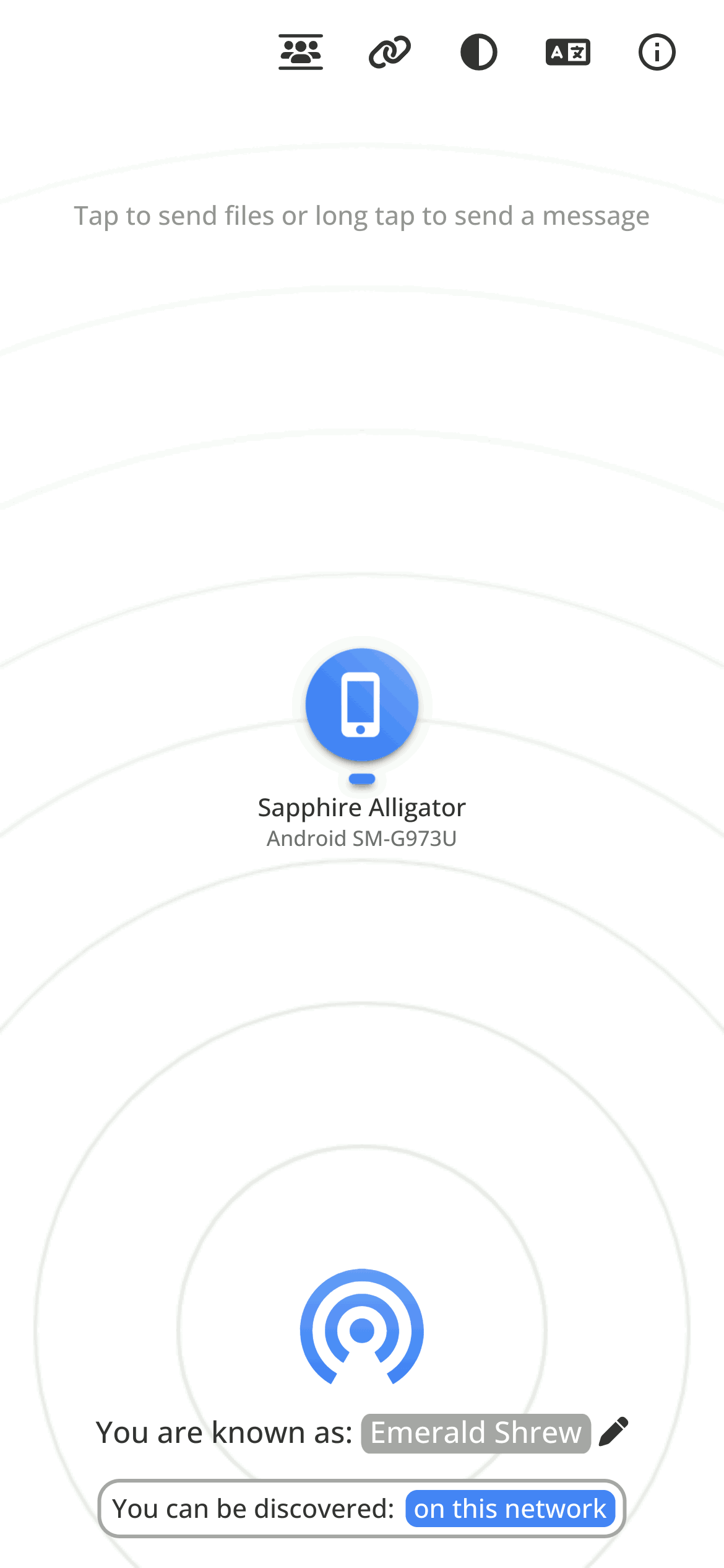 Gif of Screenshots that show PairDrop in use